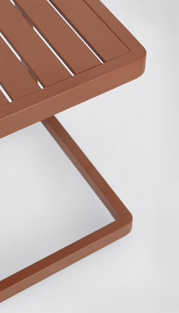 Tavolino da caffe "Konnor " per lettino da esterno e giardino 40 cm in alluminio