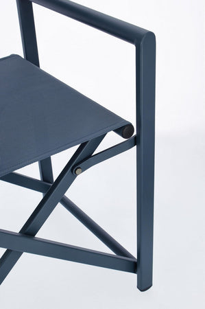 Sedia da regista "Taylor" , struttura in alluminio, seduta in textilene, ideale per giardino