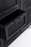 Credenza Weston con struttura in legno di mango, schienale e fondo cassetti in mdf
