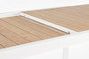 Tavolo allungabile Belmar in alluminio effetto legno per esterno