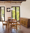 Credenza Chateaux in legno di acacia indiano massiccio, con finitura rustica, stile rustico