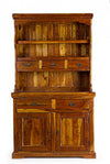 Credenza Chateaux in legno di acacia indiano massiccio, con finitura rustica, stile rustico