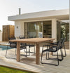 Tavolo rettangolare Maryland allungabile, in legno di teak SVLK, gambe solide
