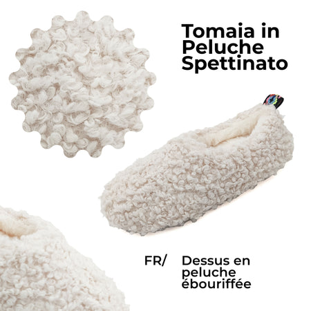 Le Pelosone Ciabatte Donna Invernali Da Casa Babbucce in Peluche Spettinato Pantofole Chiuse Suola per Parquet