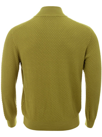Gran Sasso Maglia Cardigan Color Senape da uomo