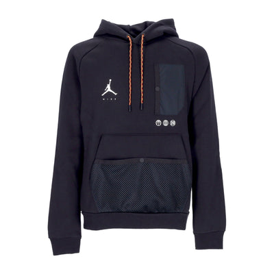 JORDAN Felpa Cappuccio Uomo Jumpman Statement Fleece Hoodie Black/black da uomo