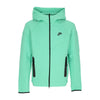 Nike Felpa Leggera Cappuccio Zip Uomo Tech Fleece Full-zip Windrunner Hoodie Spring Green/black da uomo