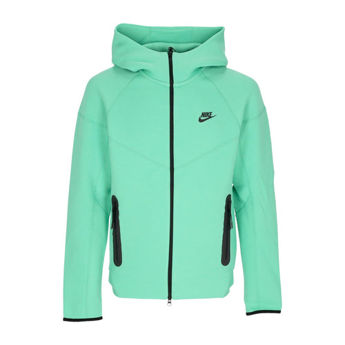 Nike Felpa Leggera Cappuccio Zip Uomo Tech Fleece Full-zip Windrunner Hoodie Spring Green/black da uomo