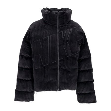 Nike Giubbotto Donna W Sportswear Essential Therma-fit Oversized Corduroy Puffer Black/black da donna