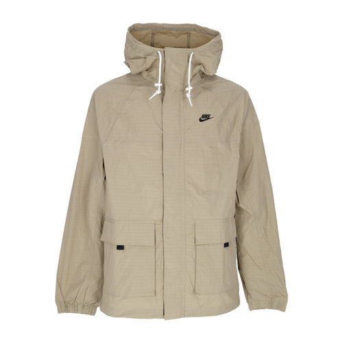 Nike Giacca a Vento Uomo Sportswear Club Bandon Jacket Khaki/black da uomo