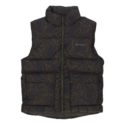 CARHARTT WIP Piumino Smanicato Uomo Springfield Vest Paisley Print/plant/black da uomo