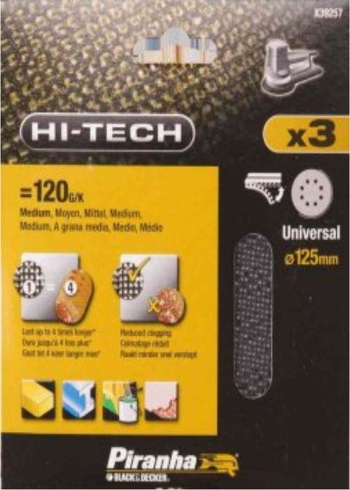 BLACK&DECKER---FOGLI-ABRASIVI-125MM-GRANA-120