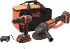 BLACK&DECKER---KIT-TRAPANO-A-PERCUSSIONE-18V-E-SMERIGLIATRICE-2-BATTERIE-A-LITIO-18-V-da-2-Ah