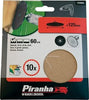 BLACK&DECKER---PIRANHA---10-PEZZI---DISCHI-CORINDONE-SCURO DI-CARTA-VETRATA-125MM---GRANA-60