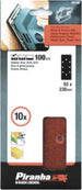 BLACK&DECKER---PIRANHA---10-PEZZI---NASTRI-ABRASIVI-FORATI-93x230MM-PER-LEVIGATRICE-ORBITALE---GRANA-100