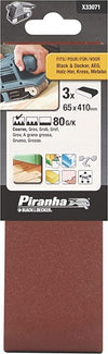 BLACK&DECKER---PIRANHA---3-PEZZI---NASTRI-ABRASIVI-65x410MM---GRANA-80