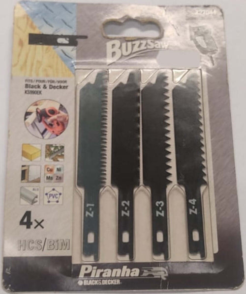 BLACK&DECKER---PIRANHA---4-LAME-PER-TAGLIO-METALLO-E-LEGNO-109MM---HCS-Z-1,-BiM-Z-2,-HCS-Z-3,-HCS-Z-4