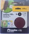 BLACK&DECKER---PIRANHA---5-PEZZI---DISCHI-CIRCOLARI-ABRASIVI-Ø125MM---GRANA-120