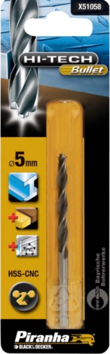 BLACK&DECKER---PUNTA-PER-TRAPANO-BULLET-5MM-HSS-CNC***