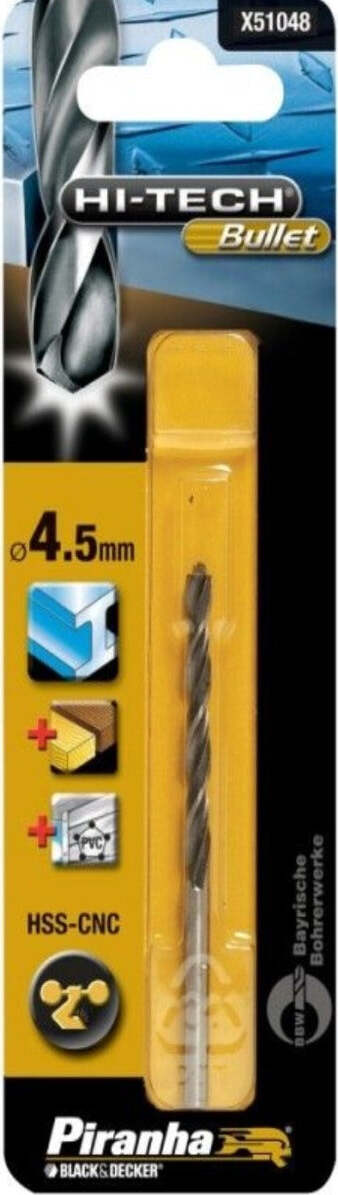 BLACK&DECKER---PUNTA-PER-TRAPANO-HSS-CNC-BULLET-4.5MM***