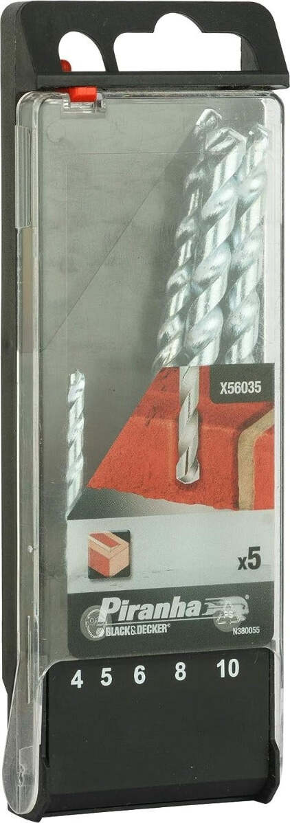 BLACK&DECKER---SET-PUNTE-DA-MURO-4/5/6/8/10MM