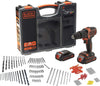 BLACK&DECKER---TRAPANO-AVVITATORE-18V-2-BATTERIE-1,5Ah-+-160-Accessori