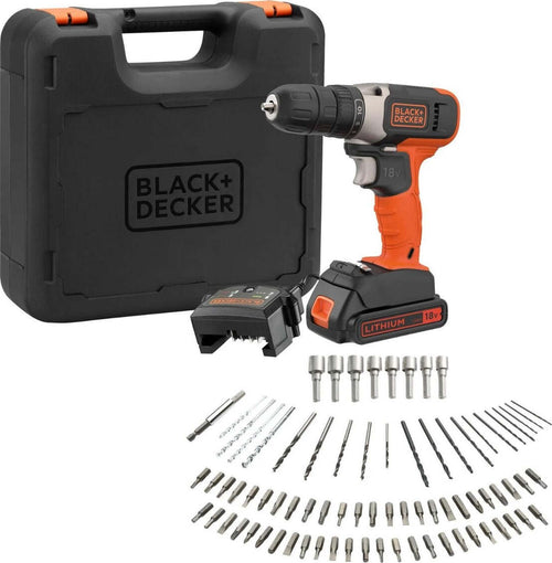 BLACK&DECKER---TRAPANO-AVVITATORE-18V-BATTERIA-LITIO-+-ACCESSORI