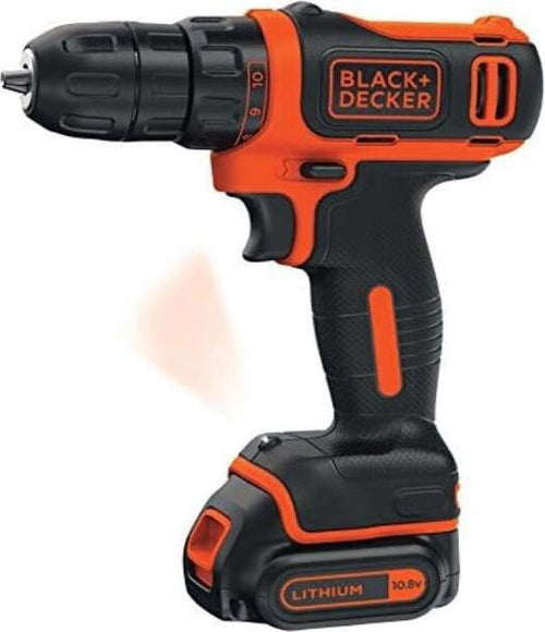 BLACK&DECKER---TRAPANO-AVVITATORE-COMPATTO-10.8-V-2-BATTERIE-1.5Ah
