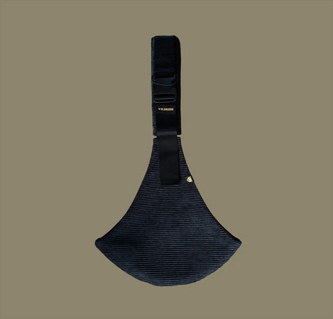 Marsupio Fascia Portabimbo Wildride Premium Collection-Black Rib