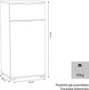 BLANCHE---armadietto-un-anta-e-un-cassetto-Rovere-grigio-Milani-Home