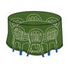 Telo di protezione Cover per tavoli tondi con sedie da Giardino e Piscina Ø 193x h89 cm.