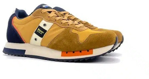 BLAUER Sneaker uomo QUEENS  ocra e navy blue