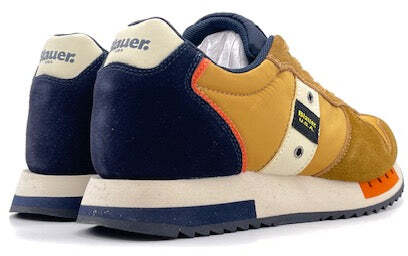 BLAUER Sneaker uomo QUEENS  ocra e navy blue