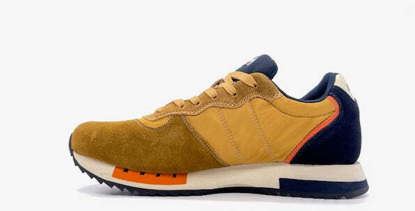 BLAUER Sneaker uomo QUEENS  ocra e navy blue