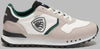 Blauer Sneakers Uomo Pelle Scamosciata E Nylon Nuova Collezione Scarpe Da Ginnastica Casual Fashion Lacci E Fondo In Gomma Bicolore