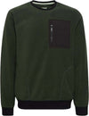 Blend-felpa-in-pile-verde-20715833