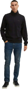 Blend-felpa-nera-mezza-zip-20714493