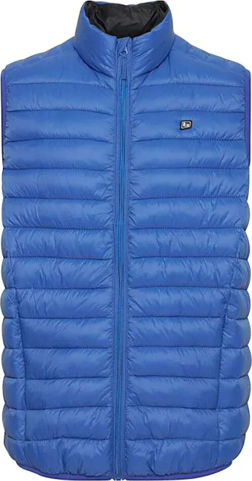 Blend-piumino-smanicato-azzurro