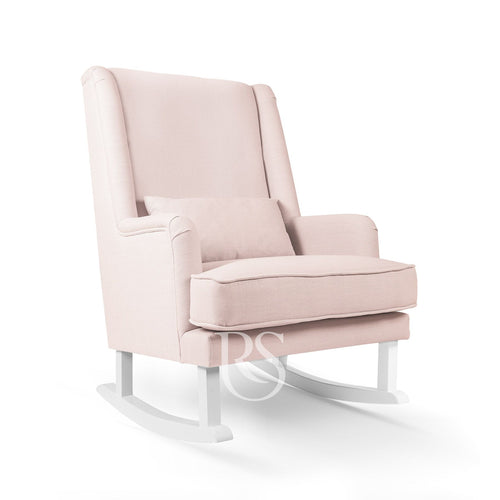Poltrona Allattamento Rocking Seat Bliss Rocker Blush Pink/White Legs