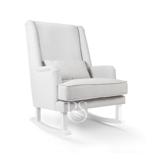 Poltrona Rocking Seat Bliss Rocker Silver Grey/White Legs