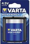 Blister 1 batteria 4,5V piatta VARTA high energy alcalina 3LR12