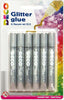 Blister colla glitter - 10 5 ml - argento - Deco - conf. 6 pezzi Casa e cucina/Hobby creativi/Materiali per hobby creativi/Glitter Eurocartuccia - Pavullo, Commerciovirtuoso.it