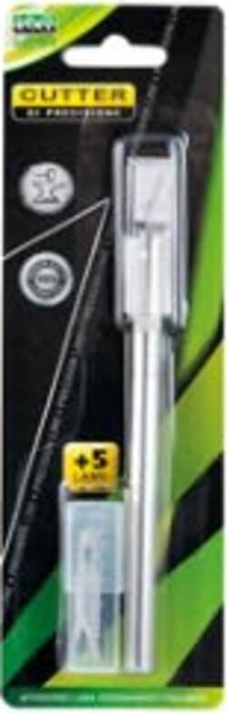 Blister cutter Hobby Knife + 5 lame- Lebez Casa e cucina/Hobby creativi/Materiali per hobby creativi/Utensili per il taglio/Tappetini per taglio Eurocartuccia - Pavullo, Commerciovirtuoso.it