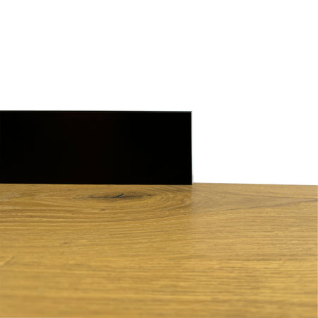 BATTISCOPA ZOCCOLINO SQUADRATO in FIBRA DI LEGNO COMPATTA 80X15 NERO (TOTAL BLACK) - Eternal Parquet