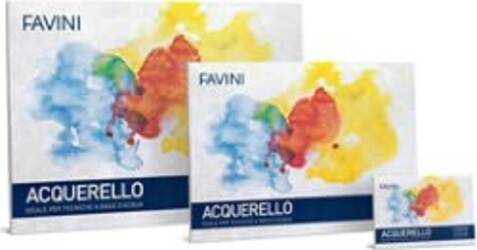 Blocco Acquerello - 35x50cm - 340gr - 10 fogli - Favini [multipack] 5 pezzi Casa e cucina/Hobby creativi/Disegno/Blocchi e libri da disegno Eurocartuccia - Pavullo, Commerciovirtuoso.it