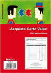 Blocco acquisto valori bollati - 50-50 fogli autoricalcanti - 23 x 15cm - Edipro Cancelleria e prodotti per ufficio/Archivio ufficio e accessori per scrivania/Modulistica e conservazione registri/Libri e registri contabili Eurocartuccia - Pavullo, Commerciovirtuoso.it