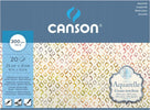 Blocco collato 4 lati Aquerelle - 23x31 cm - 300 gr - 20 fogli - grana ruvida - Canson Casa e cucina/Hobby creativi/Disegno/Blocchi e libri da disegno Eurocartuccia - Pavullo, Commerciovirtuoso.it