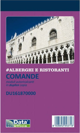 Blocco comande - 25-25 copie autoricopianti - 16 8 x 10 cm - DU161870000 - Data Ufficio [multipack] 10 pezzi Cancelleria e prodotti per ufficio/Archivio ufficio e accessori per scrivania/Modulistica e conservazione registri/Libri e registri contabili Eurocartuccia - Pavullo, Commerciovirtuoso.it