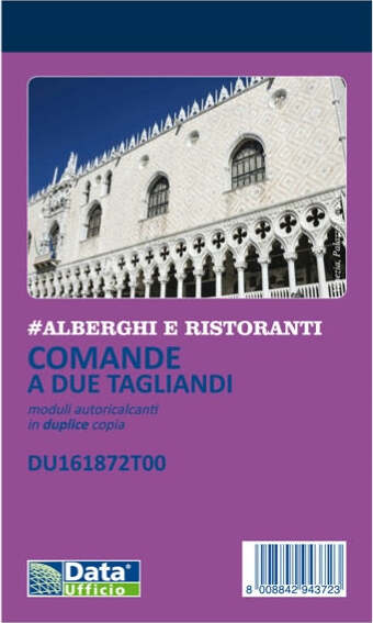 Blocco comande 2 tagliandi - 25-25 copie autoricopianti - 16 8 x 10 cm - DU161872T00 - Data Ufficio [multipack] 10 pezzi Cancelleria e prodotti per ufficio/Archivio ufficio e accessori per scrivania/Modulistica e conservazione registri/Libri e registri contabili Eurocartuccia - Pavullo, Commerciovirtuoso.it