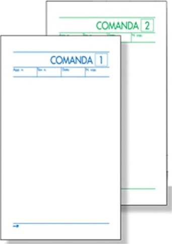 Blocco comande a 7 tagliandi - 10 x 22cm - 25x2cm - 25 fogli x 2 copie ricalcanti - BM [multipack] 5 pezzi Cancelleria e prodotti per ufficio/Archivio ufficio e accessori per scrivania/Modulistica e conservazione registri/Libri e registri contabili Eurocartuccia - Pavullo, Commerciovirtuoso.it
